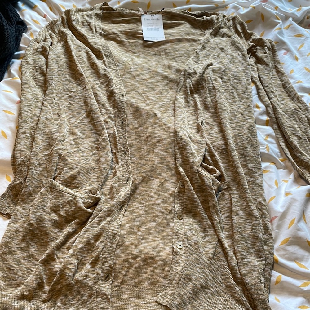 Free People along cardigan